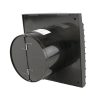 Csendes fürdőszoba ventilátor Dalap 100 DARK ZW, időzítő, páraérzékelő, visszacsapó szelep, Ø 100 mm Dlp41095ZW