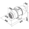 Dalap AP Quiet Ø 125 Dlp 3073