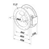 Acél csőventilátor Dalap FKO 550 / 400V Dlp 32163