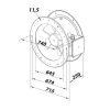 Acél csőventilátor Dalap FKO 630 / 400V Dlp 32164