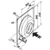 Radiális csőventilátor Dalap RCV 100 légáramlása 270 m³/ó Dlp 5420