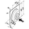 Radiális csőventilátor Dalap RCV 125 légáramlása 355 m³/ó Dlp 5421