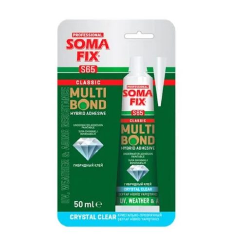 SomaFix Professional S65 hibrid általános ragasztó – MULTIBOND CRYSTAL CLEAR