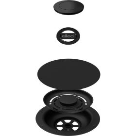   ELLECI - GHOST OPEN UP (nyomógombos) automata dugókiemelő egymedencés mosogatókhoz - fekete