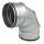 Rozsdamentes acélból készült Dalap BENDI-O 90°kerek könyök idom tömítő gumival, Ø 125 mm Dlp80081I