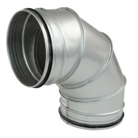   Rozsdamentes acélból készült Dalap BENDI-O 90°kerek könyök idom tömítő gumival, Ø 80 mm Dlp80173I