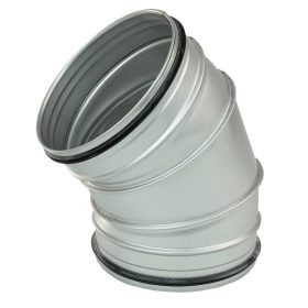   Rozsdamentes acélból készült Dalap BENDI-O 45° kerek könyök idom tömítő gumival, Ø 80 mm Dlp80171I