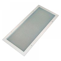 Fix négyzetbetétes alumínium légrácsok (ECG RAL9016)