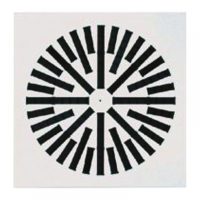 VWR-5B acél perdületes mennyezeti anemosztátok állítható műanyag lamellákkal