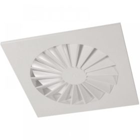   VWR-N 315 perdületes mennyezeti acél anemosztát fix lamellákkal 315 mm