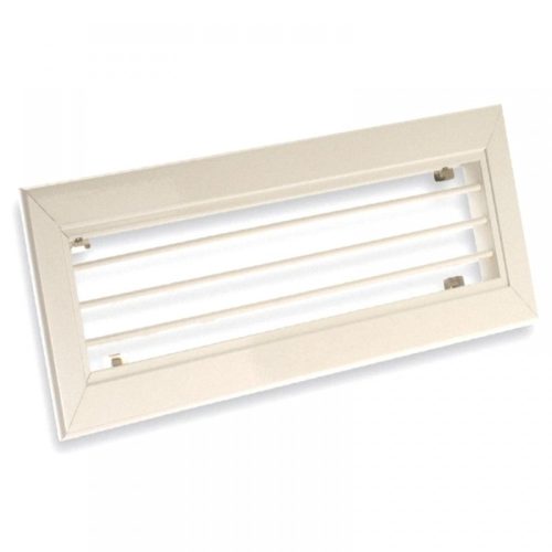 Egysoros alumínium fali rács állítható lamellákkal  400 x 150 mm AHN-W, fehér (RAL 9016)