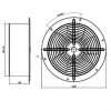 Ipari ventilátor Dalap RAB O Turbo 200 átmérője 210 mm Dlp 8115
