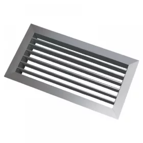   Egysoros alumínium fali rács állítható lamellákkal 1200 x 350 mm AHN, fémszínű