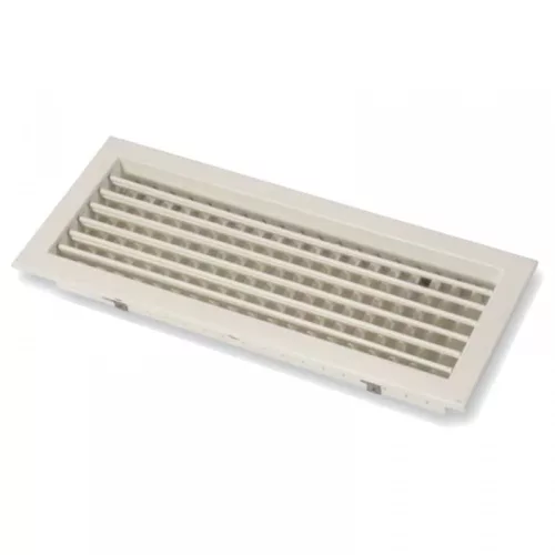 SHVN  300 x 250 mm - kétsoros acél fali rács, állítható lamellás, fehér (RAL9016)