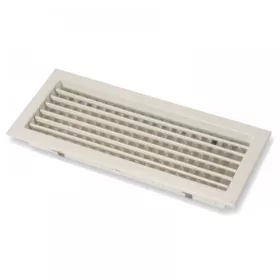  SHVN  400 x 400 mm - kétsoros acél fali rács, állítható lamellás, fehér (RAL9016)