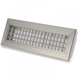   Kétsoros alumínium aprólamellás fali rács  600 x 350 mm AHVN - állítható lamellákkal, anodizált felületű