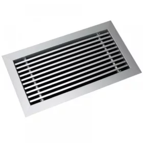   Egysoros  alumínium fali rács ALG-0   800 x 200 mm, fix lamellás, 0°-os kifúvással