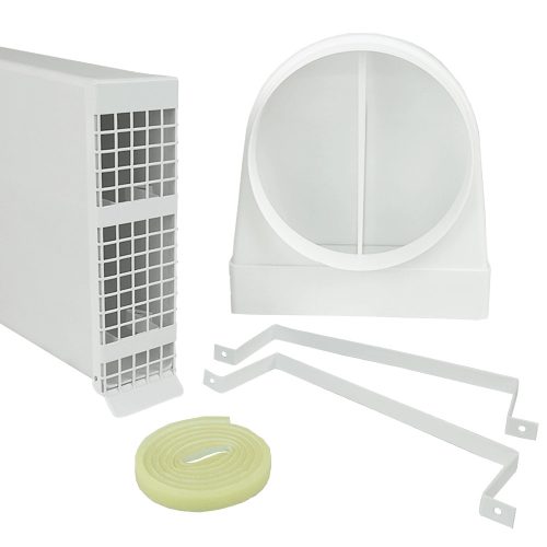 Dalap NP SIMPLE szögletes telepítő készlet a ZEPHIR SIMPLE hővisszanyerő egységekhez Dlp25NP