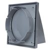 Dalap GP 152 BKF ASA GRAY szellőzőrács fedéllel és visszacsapó szeleppel, 190x190 mm / Ø 150-160 mm, szürke Dlp2041G