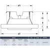 HEATPEX - Légszelep elszívó oldali 125mm ARIA CONNECT