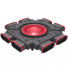 HEATPEX - Osztódoboz lapos csatornához 573x573x62 8x50 mm
