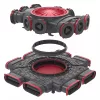 HEATPEX - Osztódoboz lapos csatornához 573x573x62 8x50 mm