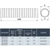 HEATPEX - Szigetelt légtechnikai cső D:200 L=1000 mm ARIA ADURO