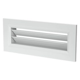   Fém szellőző rács falba vezetett csatlakozó lezárásához 300 x 55 mm Dlp 197532