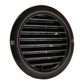   Műanyag állítható barna szellőzőrács csőcsonkkal DALAP GP 125 RUNF BROWN Dlp 8583