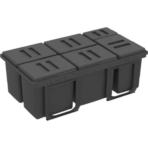 EKOTECH - Beépíthető hulladékgyűjtő JAZZ 90 5x12 liter+1x5 liter ÚJ 2026