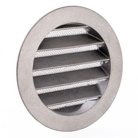   Dalap AV rozsdamentes acél szellőzőrács rovarvédő hálóval, karimával Ø 150 mm Dlp 99993
