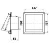 Rács visszacsapó szeleppel Dalap GM 102 BKN Dlp 99336