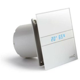   Cata E-100GTH ventilátor üveg előlappal, utószellőztető és páraérzékelő funkcióval, fehér