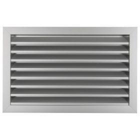   Dalap GRW 500x300 mm szellőzőrács préselt alumíniumból fix lamellákkal Dlp 9725