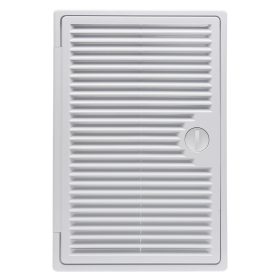 Műanyag szervizajtó szellőzőrácsal 200x300 mm Dlp 4704