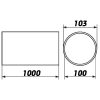 PVC csővezeték DALAP 1010 100/1m Dlp 1010