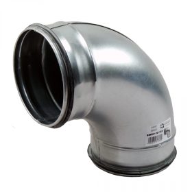   Galvanizált fém könyökidom 90° préselt gumi tömítéssel - Ø 80mm Dlp 80173
