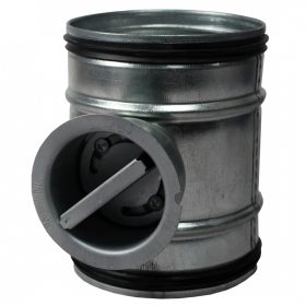   Légmennyiség szabályzó manuális, gumitömítéssel Ø 250 mm (pillangószelep ) Dlp 80123