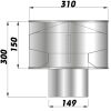 Dalap Cagi 150 tetősapka (150 mm) Dlp 80053