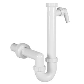   Csőszifon, leeresztőszelep nélkül, mosogatógép csatlakozóval, 40 mm-es elfolyással STY-638-4