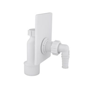 Falba szerelhető mosógépszifon, fehér előlappal STY-510