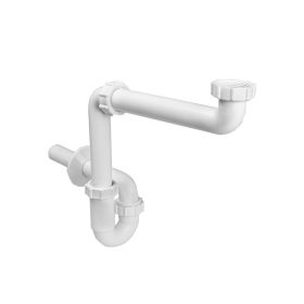   Helytakarékos csőszifon, leeresztőszelep nélkül, 32 mm-es elfolyással STY-641-32-2