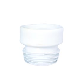 WC bekötő, egyenes, fehér, gumi STY-530-E-G