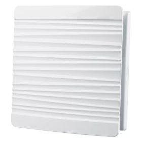   Dekoratív PVC szellőzőrács rovarhálóval, csíkozott előlappal 160x160 mm, fehér Dlp 3139