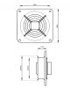 Ipari fali ventilátor Dalap RAB Turbo 710 / 400 V-os átmérője 725 mm Dlp 5198