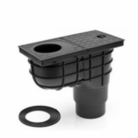   Kültéri víznyelő, függőleges elvezetéssel, 110/125 mm KV-110/125