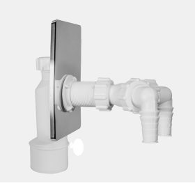   Falba szerelhető kéttágú mosógépszifon, krómozott előlappal STY-510-KY