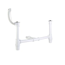 Kétmedencés mosogatószifon, 1 túlfolyóval STY-540-3