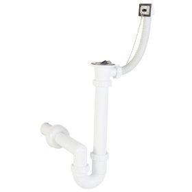   Csőszifon túlfolyóval, leeresztőszeleppel, 40 mm-es elfolyással STY-638