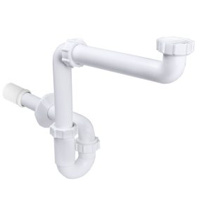   Helytakarékos csőszifon, leeresztőszelep nélkül, 32-40 mm-es elfolyással STY-641-32-3